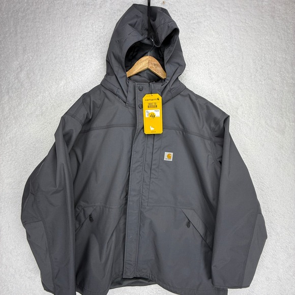 Carhartt Other - Carhartt Storm Defender Loose Fit Jacket Mens 4XL Grey OJ4670-M Fall 2022
